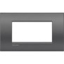 Placca 4 posti quadra street LivingLight Air Bticino LNC4804ST