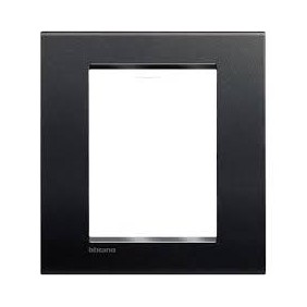 Placca Bticino Living Light 3+3 Posti antracite LNA4826AR