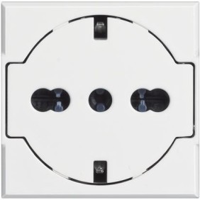 Presa 2P+T 16A 250 Vac con contatti laterali di terra 