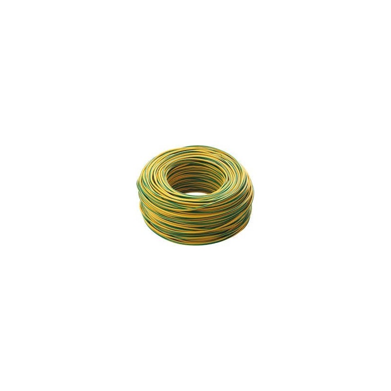 Cavo unipolare antifiamma FS17 16mmq Giallo Verde Matassa 100 Mt