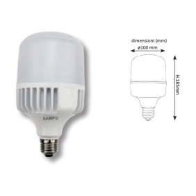 Lampada a Led alta luminosita' 30W Bianco freddo Lampo CO30WBF