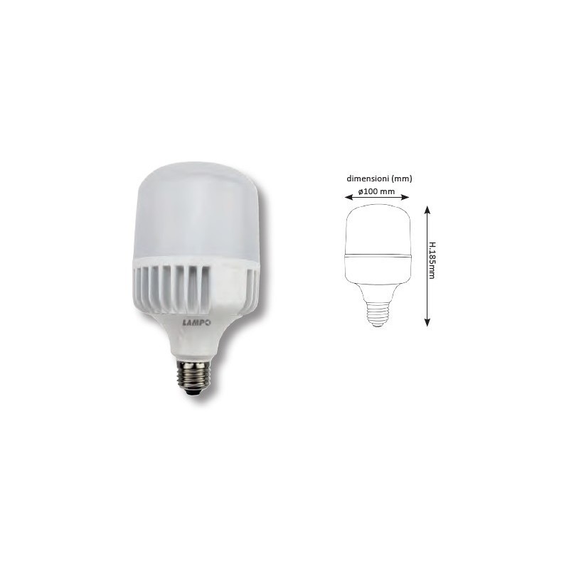Lampada a Led alta luminosita' 30W Bianco freddo Lampo CO30WBF
