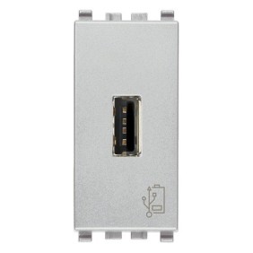 Prese di Alimentazione Usb 5V 1,5A 1 uscita fontali Serie Civili Vimar Eikon Next. 20292.N