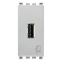 Prese di Alimentazione Usb 5V 1,5A 1 uscita fontali Serie Civili Vimar Eikon Next. 20292.N