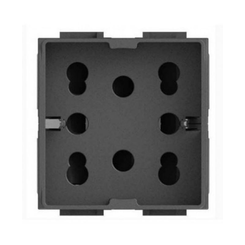 Presa Bipasso e Schuko Side Antracite per Living International 4Box 4B.L.H21
