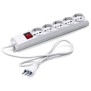 Multipresa 5 uscite Universali Schuko + Bivalenti.Cavo di 1,5 metri