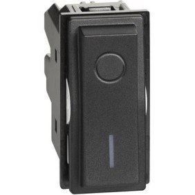 Interruttore Bipolare Bticino Living Now Nero KG4002