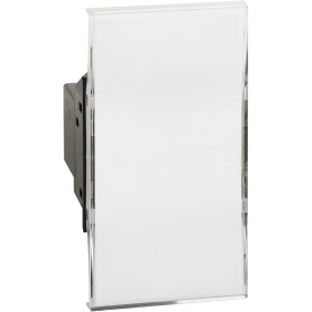 Pulsante Unipolare con targa portanome Bticino Living Now K4040