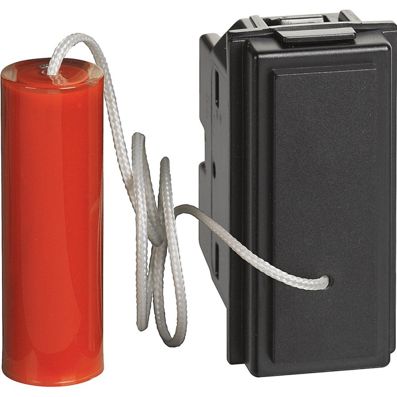 Pulsante a tirante Bticino Living Now Nero KG4033