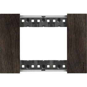 Placca Noce Bticino Living Now tre posti legno KA4803LG