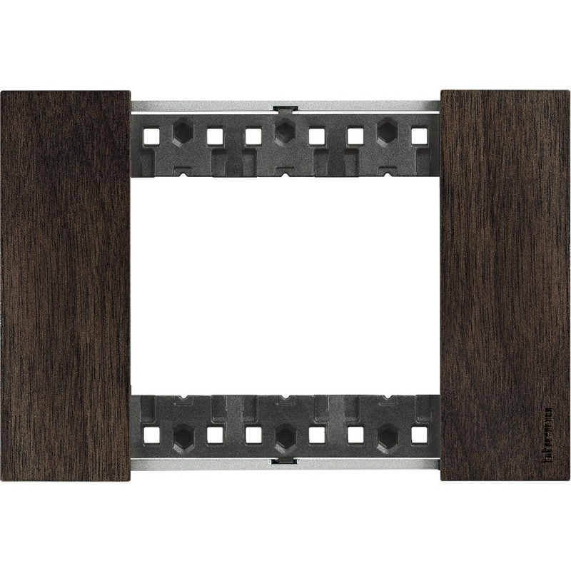Placca Noce Bticino Living Now tre posti legno KA4803LG