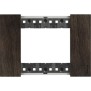 Placca Noce Bticino Living Now tre posti legno KA4803LG