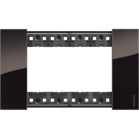 Placca Notte Bticino Living Now quattro posti tecnopolimero KA4804DG