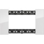 Placca Ghiaccio Bticino Living Now quattro posti tecnopolimero KA4804DW