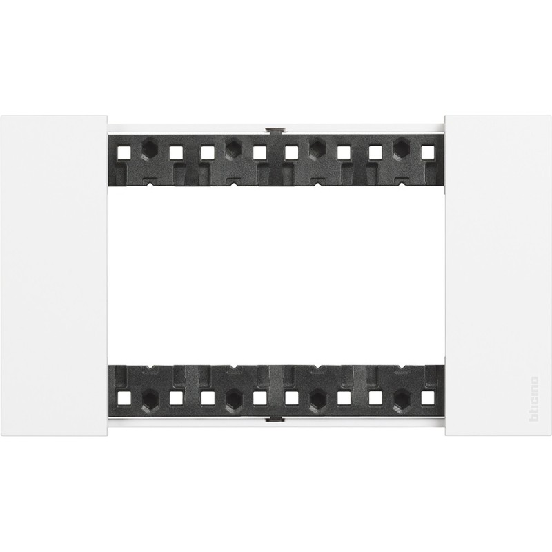 Placca Bianco Bticino Living Now quattro posti tecnopolimero KA4804KW