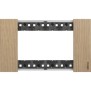 Placca Rovere Bticino Living Now quattro posti legno KA4804LM