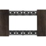 Placca Noce Bticino Living Now quattro posti legno KA4804LG