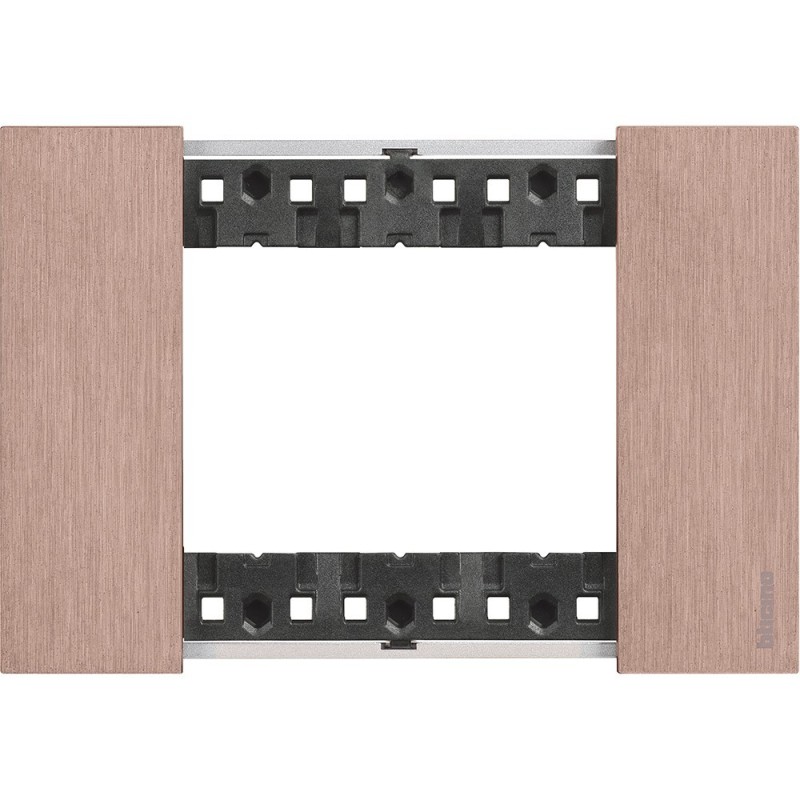 Placca Rame Bticino Living Now tre posti Zama KA4803ZM