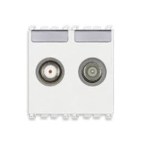 Presa TV-RD-SAT diretta 2 uscite Vimar Arkè bianco 19302.01.B