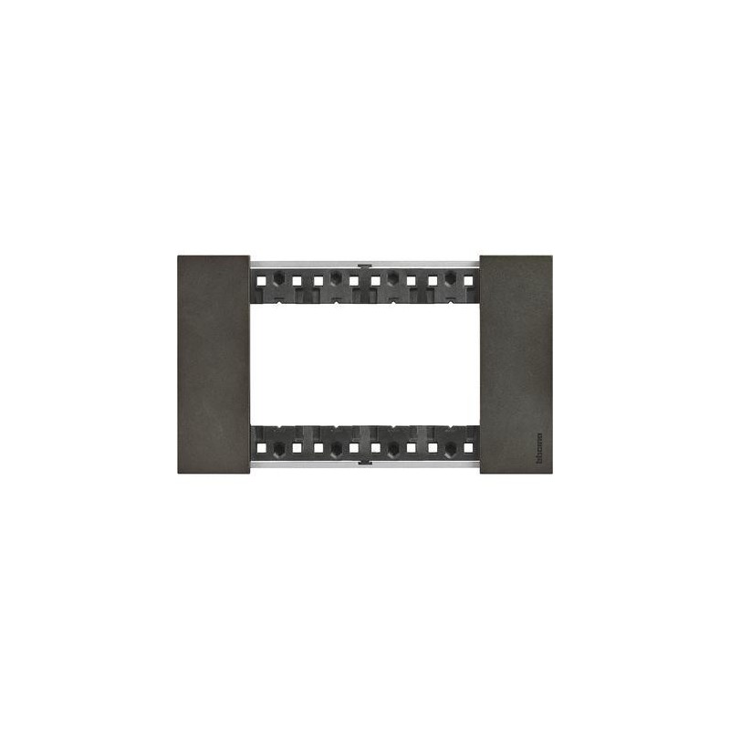 Placca Moon Bticino Living Now quattro posti Zama KA4804NW