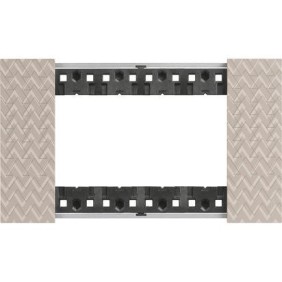 Placca Optic  Bticino Living Now quattro posti Tecnopolimero KA4804MM