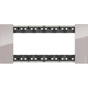 Placca Aura Bticino Living Now sei posti tecnopolimero KA4806DM