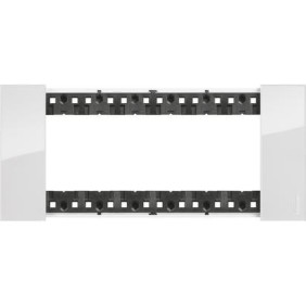 Placca Ghiaccio Bticino Living Now sei posti tecnopolimero KA4806DW