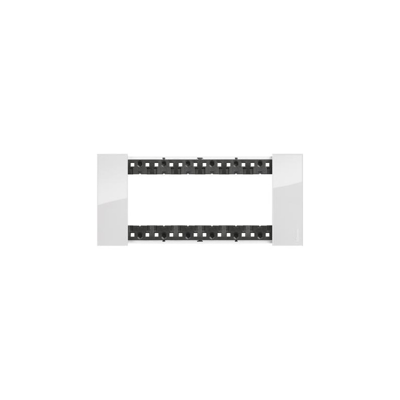 Placca Ghiaccio Bticino Living Now sei posti tecnopolimero KA4806DW