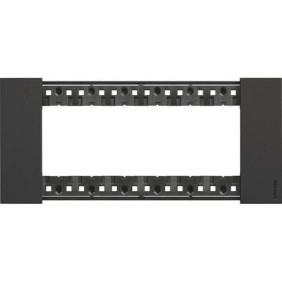 Placca Nero Bticino Living Now sei posti tecnopolimero KA4806KG