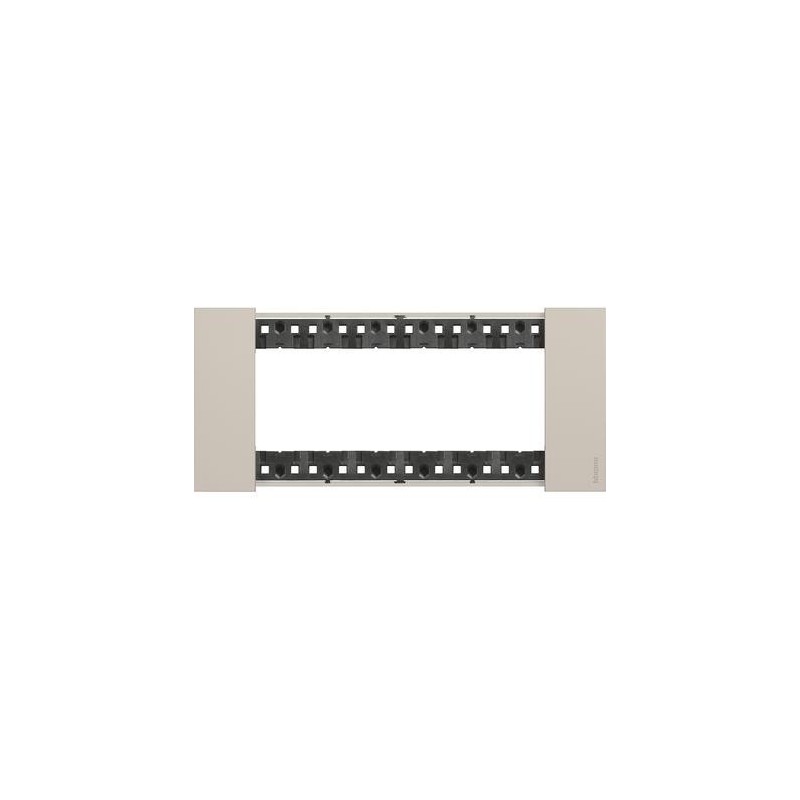 Placca Sabbia Bticino Living Now sei posti tecnopolimero KA4806KM