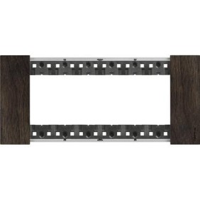 Placca Noce Bticino Living Now sei posti legno KA4806LG