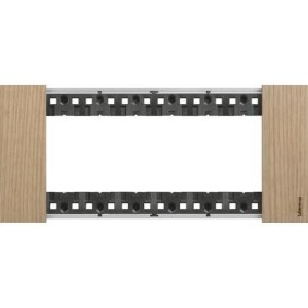 Placca Rovere Bticino Living Now sei posti legno KA4806LM