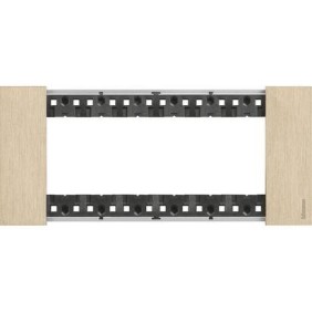 Placca Oro Bticino Living Now sei posti Zama KA4806ZW