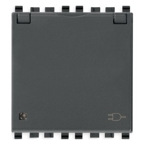 Presa SICURY Vimar Eikon 2P+T 16 A 250 V~ standard tedesco con coperchio