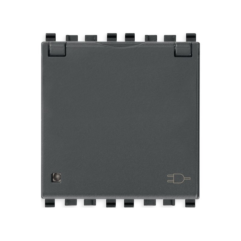 Presa SICURY Vimar Eikon 2P+T 16 A 250 V~ standard tedesco con coperchio