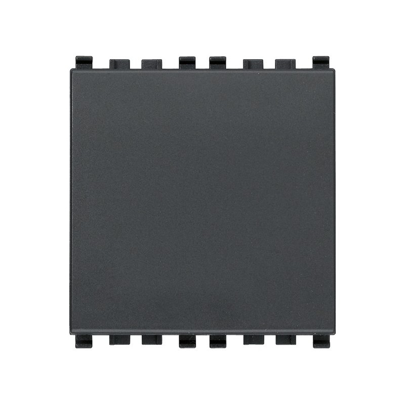 Pulsante Vimar Eikon 1P NO 10 A 250 V~  grigio - 2 moduli 20008.2