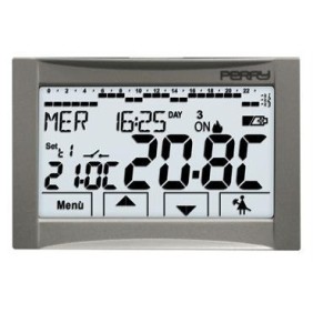 Cronotermostato Touch ad incasso a batterie serie “MOON” Perry 1CRCDS26