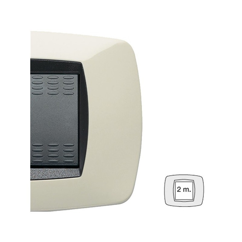 Placca Master Modo 2 moduli Avorio in tecnopolimero 39TC282