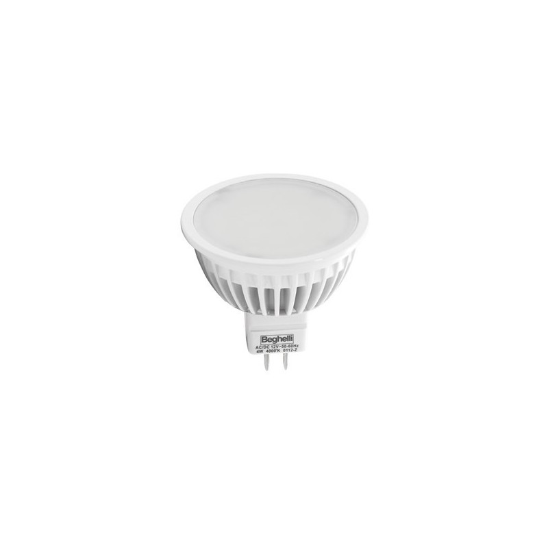Lampada a Led dicroica MR16 GU5,3 6W Luce calda (3000K) Beghelli 56045