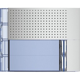 Frontale fonico base con 2 pulsanti di chiamata su fila singola Bticino 351021