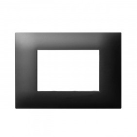 Placca Young Ave Sistema 44 colore Grigio Tekla a 3 posti 44PJ03GTK