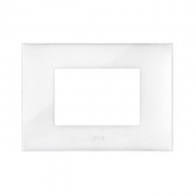 Placca Ave Young Sistema 44 colore Gesso 3 Moduli 44PJ03GSO