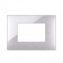 Placca Ave Young Sistema 44 colore Grigio metallizzato 3 Moduli 44PJ03GM