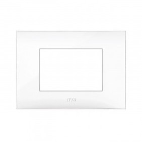 Placca Ave Young Sistema 44 colore Bianco 3 Moduli 44PJ03B