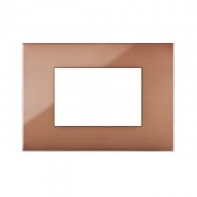 Placca Ave Young Sistema 44 colore Avana 3 Moduli 44PJ03AVN