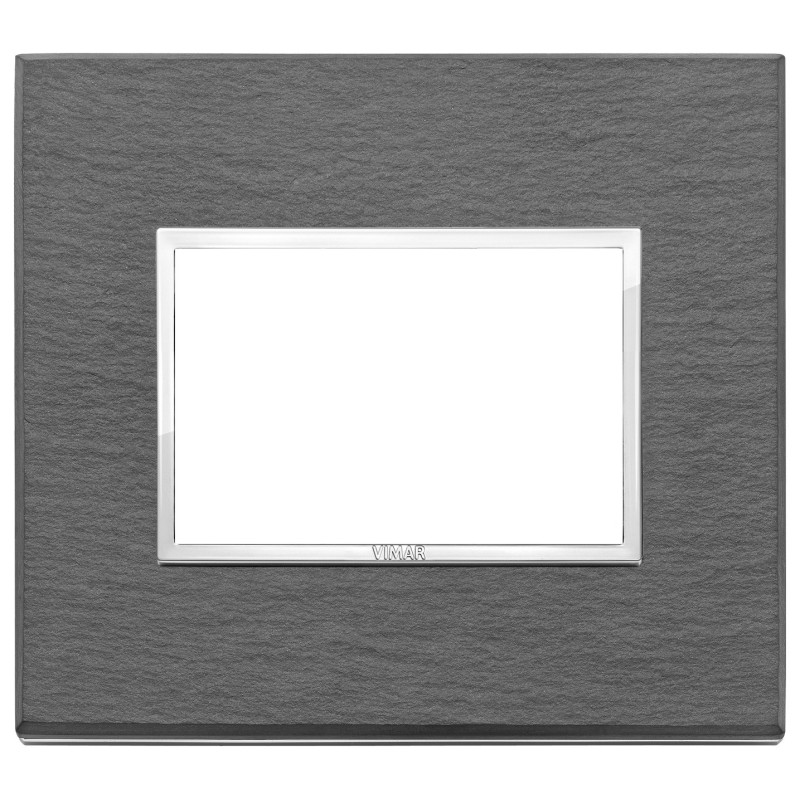 Placca Vimar Eikon Evo Pietra naturale Ardesia 3 moduli 21653.52