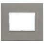 Placca Vimar Eikon Evo Pietra Quarzite Grigia 3 moduli codice 21653.53