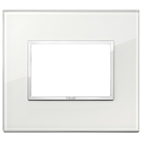 Placca Vimar Eikon Evo Cristallo Bianco Diamante 3 moduli 21653.70