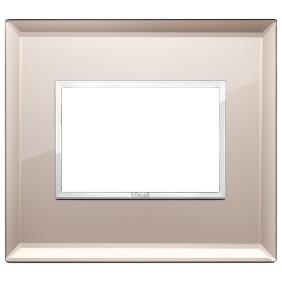 Placca Vimar Eikon Evo Cristallo Specchio Bronzato 3 moduli 21653.75