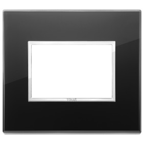 Placca Vimar Eikon Evo Cristallo Nero Diamante 3 moduli 21653.76